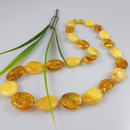 Cadena de piedra blanca amarilla collar cadena piedra preciosa joyería hecha a mano cadena real nueva - Imagen 7 de 8