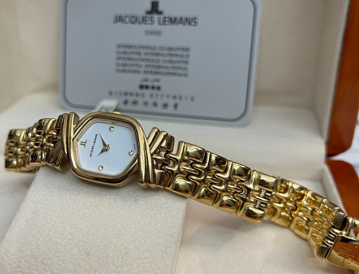 Elegant Ladies Watch Swiss Made 10 Micron Gold Plated JL-696  display picture 2