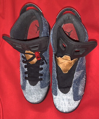 jordan 6 black washed denim