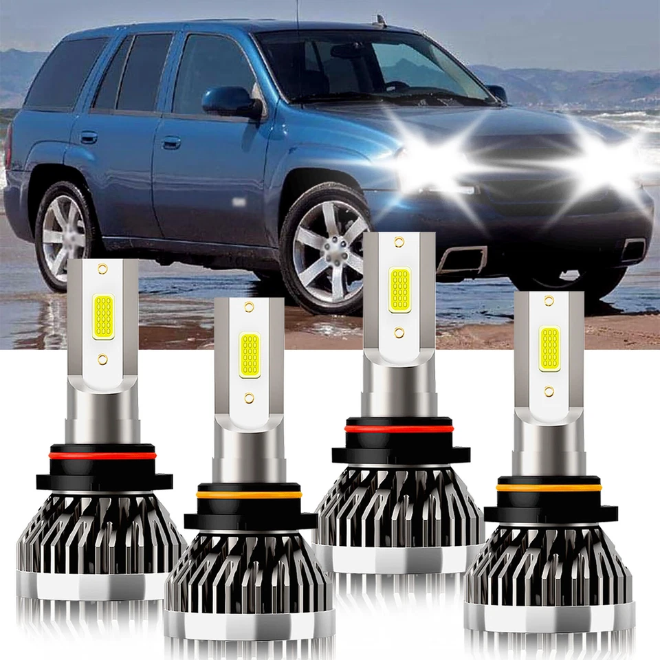 Faros LED bombillas 6000K para Chevrolet Trailblazer EXT 2002-2006 6000K Foto 2 de 4