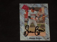 SHAWN GREEN 1991 CLASSIC DRAFT PICKS SIGNED AUTOGRAPHED CARD #225 BLUE JAYS