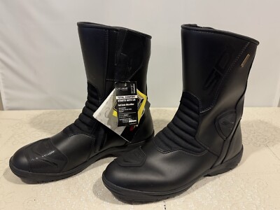 Sidi Gavia Gore-Tex GTX Motorcycle Touring Boots Black Men's 12/12.5 US - 47 EU