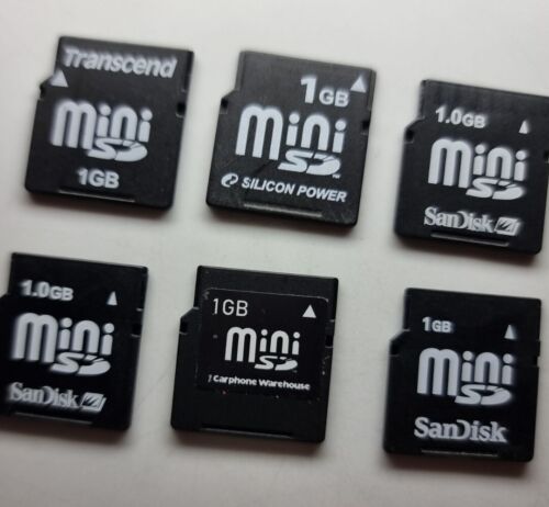 Job Lot 10 x MiniSD Memory Card for Nokia Mini SD 1gb rare - Picture 3 of 3
