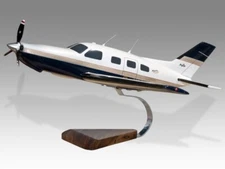 Piper PA-46 Malibu Mirage G-WADI Desk Wood Airplane New Model Small Scale 1/48