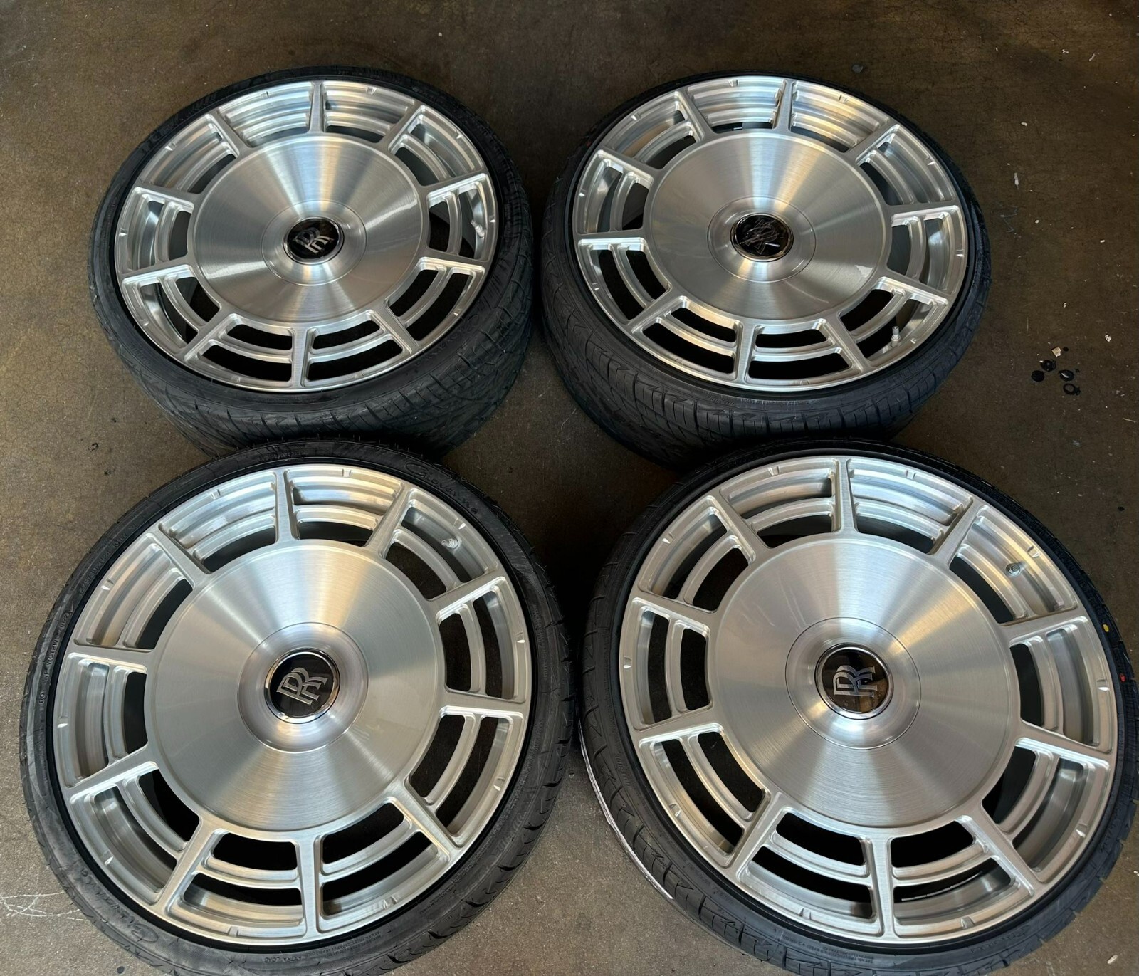 24” Forged Silver Brushed Wheels fit Rolls Royce Ghost Cullinan Range Rover New