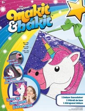 DMG DIY Makit  Bakit Unicorn Deluxe Suncatcher Kit Kids Craft 8"