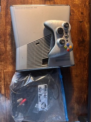 xbox 360 slim 250gb Halo Reach edition console and controller WORKS