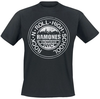 Ramones T-Shirt Herren Bowery NYC schwarz Band-Merch, Bands