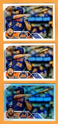Darin Ruf Baseball lot of 3 Mets RAINBOW FOIL - UNLIMITED SHIPPING FOR $4.00