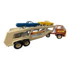 Vintage Tonka XR 101 Car Carrier Metal Semi Truck, trailer and Cars