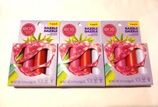 Lot of 3 EOS Razzle Dazzle Lip Balms Variety Pack 0.14 oz, Pack of 4 (total 12)