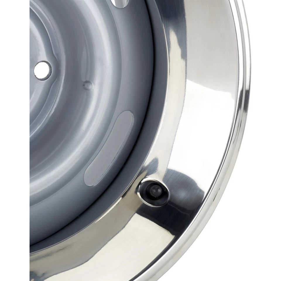 Anillo de belleza de acero inoxidable para rueda de rally de 15 pulgadas, 2 pulgadas de ancho Foto 3 de 4