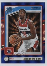 2024 Panini Donruss Rated Rookie Holo Blue Laser 4/49 Alexandre Sarr #215 1oj7