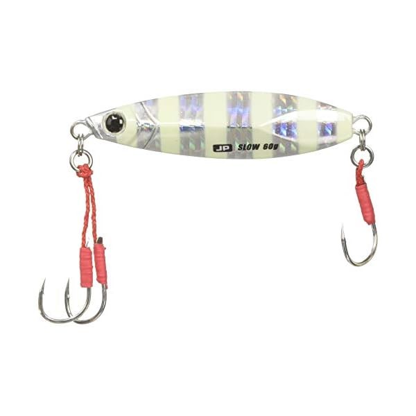 Major craft lure metal jig Jigupara throw 60g # 7 zebra glow JPSLOW-60 F/S T