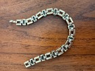 Vintage Crown Trifari Alfred Philippe Aquamarine Rhinestone Tennis Bracelet 1940 — photo 8