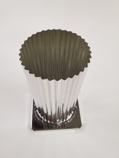 ROUND Fluted Metal Candle Mold 3 inches x 4 inches Tall 