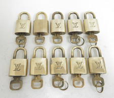 Authentic Louis Vuitton Padlock  Key 10set Gold 50152