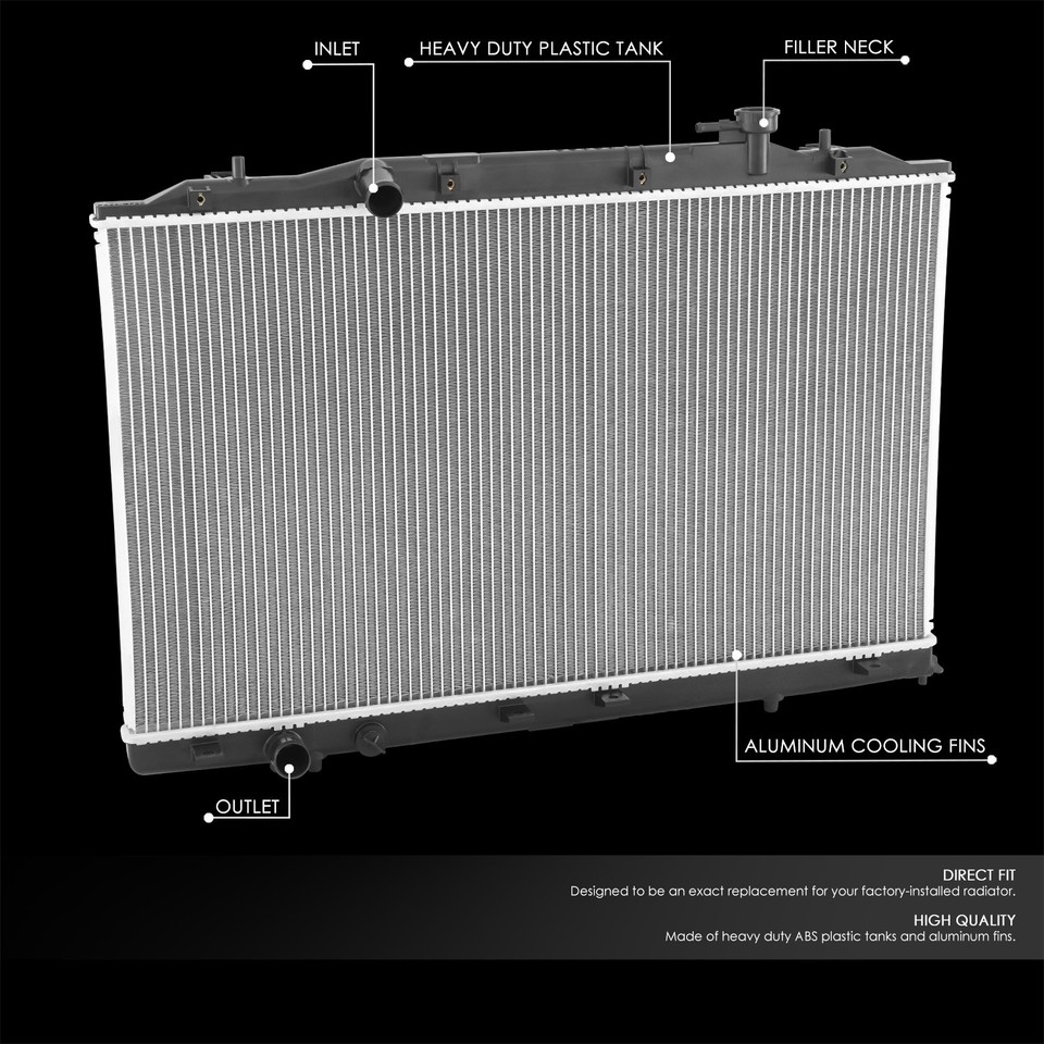 Fit 18-24 Honda Odyssey 3.5L Factory Style Aluminum Core 13672 Cooling ...