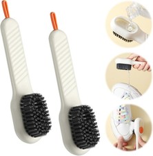 2 Pcs 2 in 1 Multifunction Cleaning Brush Shoe Laundry Brush Liquid Box Soap Dis