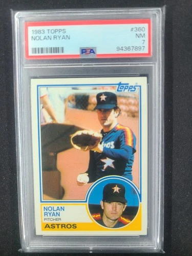 1983 Topps Nolan Ryan #360 PSA 7 NM Astros HOF GOAT pitcher (94367897) base