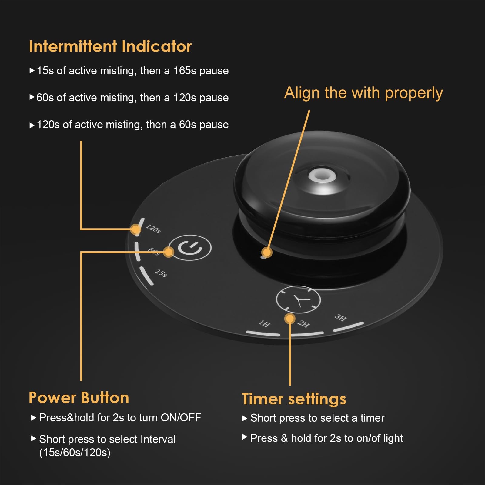 Waterless Essential Oil Diffuser, Battery Powered Mini Scent Air Machine, Aro... thumbnail 2