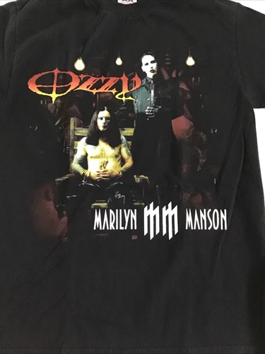 Ozzy Osbourne Shirt Ozzfest Marilyn Manson Size Medium AAA C Vintage vintage concert t-shirt, vintage, size M, single stitch, B+ condition