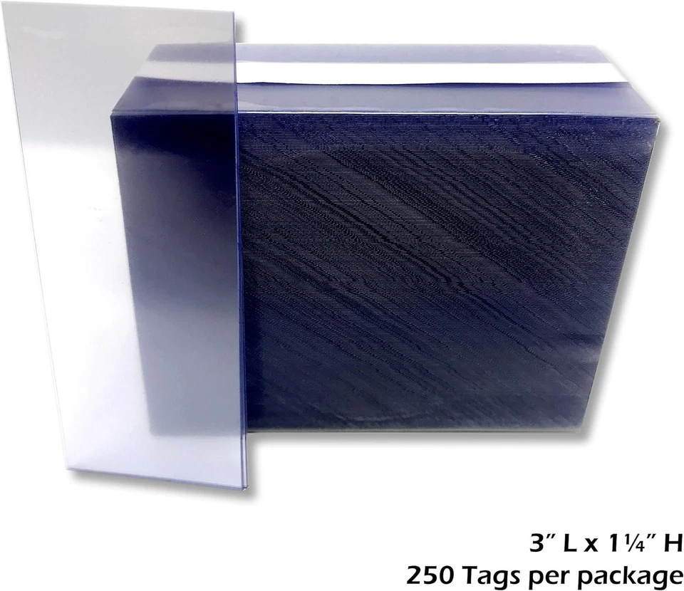 Clear Plastic Shelf Label Holders - Large Pack of 2000 - Image 3 of 3