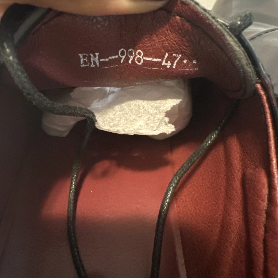 Vestido Oxford Masculino Moda Negócios Sapato Apontado Preto com Cadarço Tamanho EUA 11 - Imagem 4 de 4