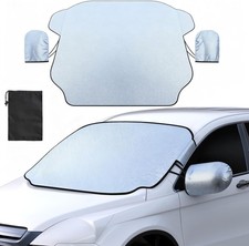 Gintenco Windshield Cover for ice and Snow Windshield Snow Cover with L silver