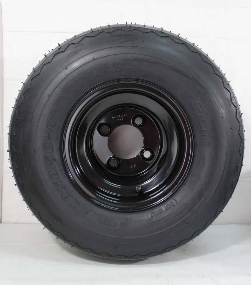 RETURNED GOLF CART 8" BLACK STEEL WHEELS and 18" SAWTOOTH TIRES (SET OF 4) - Изображение 4 из 4