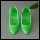 💚Barbie HTF Apple Green Closed Toe Heels Pumps JC Penney Vtg 1960s Japan *NM💚