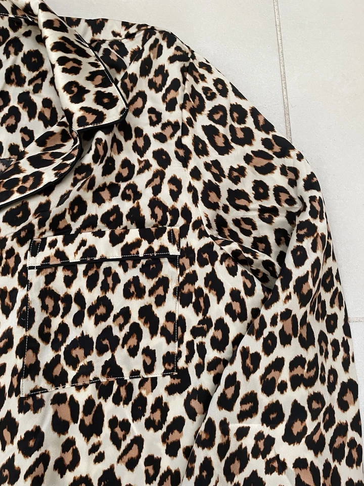 Ann Taylor Loft Ropa de Dormir Mujer XXXL Pijama Estampado Animal Ropa de Salón Marrón Nuevo con Etiquetas Foto 4 de 4