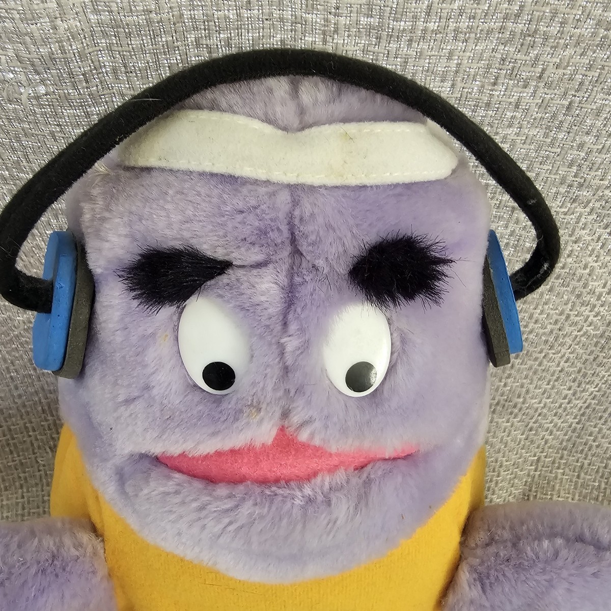 Vintage 1984 Mcdonald's Grimace Exercise Workout Plush Headphones