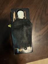 Vintage Skeleton Coffin Wind Up Bank Works No Cover