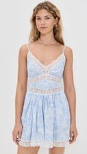 NWT! LoveShackFancy Ressie Dress Light Blue Lace Size Medium