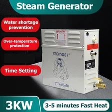 9KW ST-135M Steam Generator Controller Terrific Value Sauna Bath Home Spa Shower