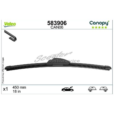 1x Valeo Scheibenwischer vorne u.a. für Opel Land Rover BMW Alfa Romeo | 552889
