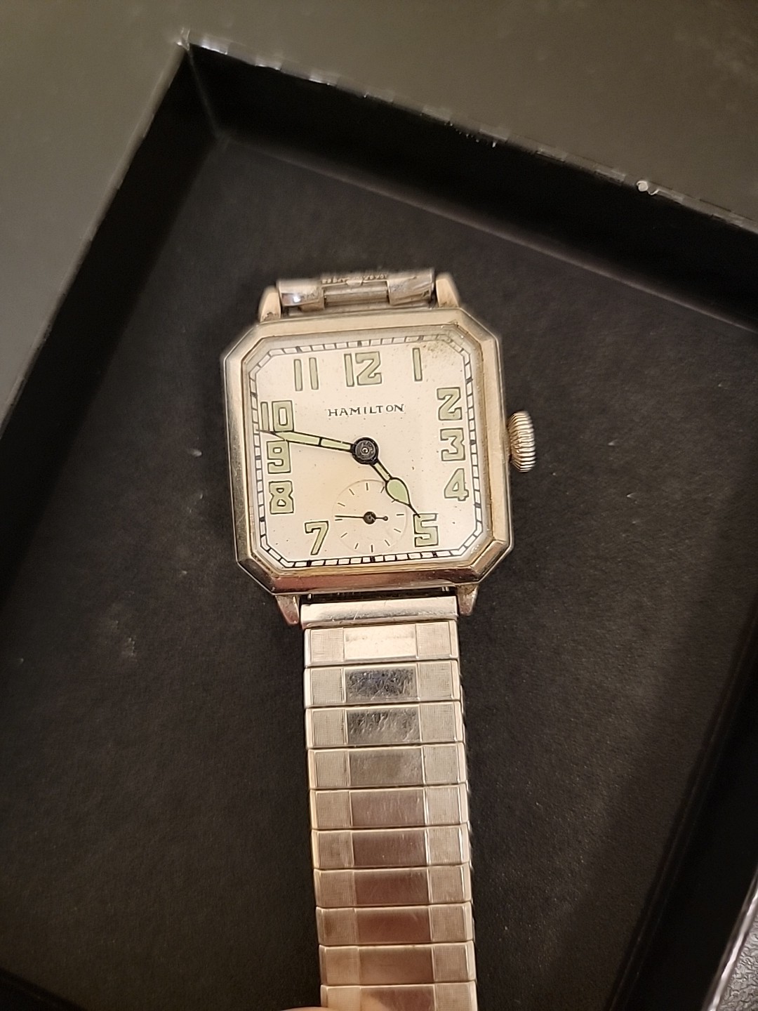 Ultra Rare Vintage Hamilton Art Deco Watch 17 Jewel Grade 987F 14k Gold Filled