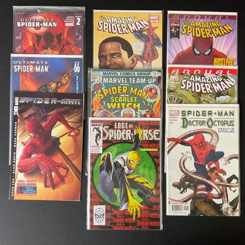 Lot of (9) Amazing Spider-Man #583 2nd Print Edge Spiderverse WALMART All NM/M C
