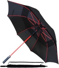 60MPH Big Golf Umbrella - Large Windproof Strong for Rain and Wind - Heavy Duty