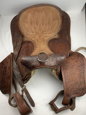 VTG Simco #3140 Leather Western Trail Horse Saddle 15''