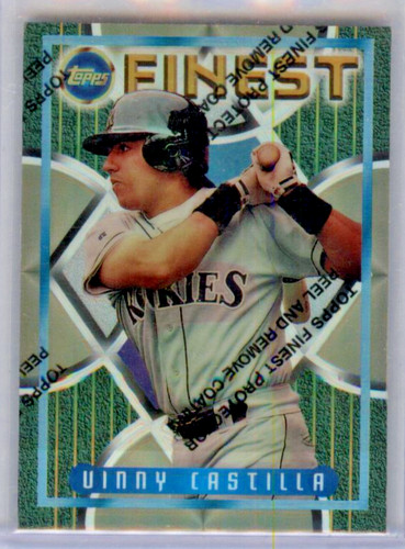 1995 Topps Finest Vinny Castilla #277 card