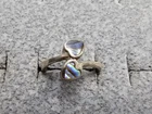 GRANDMA GRABE'S BEAUTIFUL VINTAGE 925 STERLING SILVER OPEN BACK 1.5G RING SIZE 3