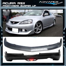 For 05-06 Acura Rsx Dc5 Mugen Pu Front Rear Bumper Lip Spoiler Led Light