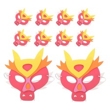10pcs Dragon Mask Cosplay Masks Festival Props Masquerade Animal Mask for Kids