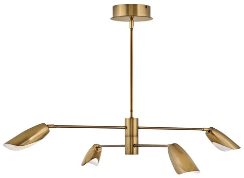 Fredrick Ramond FR35804 Black Bowery 4-Light 39"W Led Chandelier - Picture 6 of 7