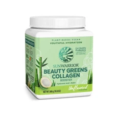 Sunwarrior Beauty Greens Collagen Booster, Unflavored, 10.6 oz 300 g