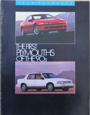 1990 Plymouth Acclaim Sundance Laser Voyager USA Prospekt brochure, 12 Seiten