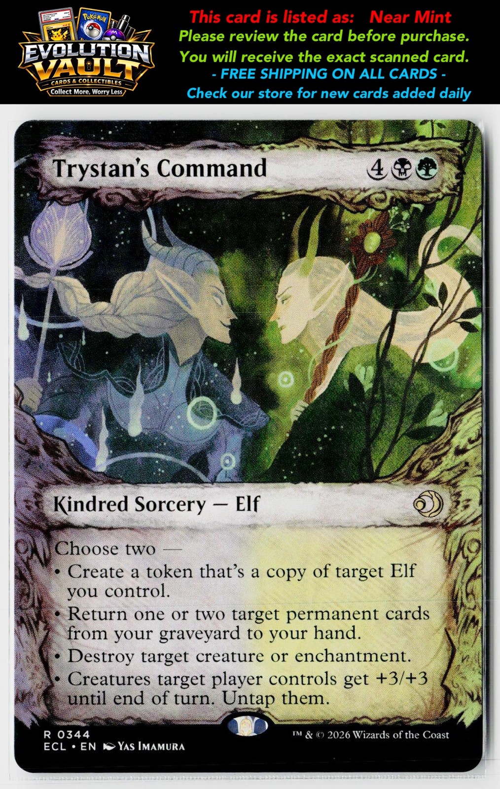 Lorwyn Eclipsed #344 Trystan's Command (Showcase)