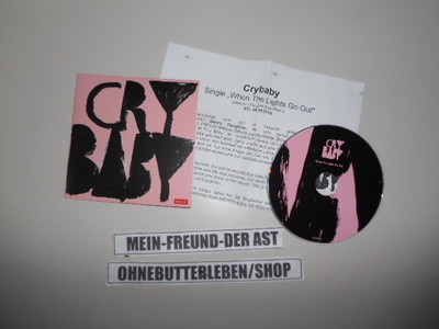 CD Indie Cry Baby - When The Lights Go Out (1 Song) Promo V2 COOP / Presskit